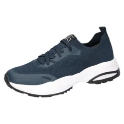 Waldläufer sporty herresneaker - Støvet blå