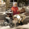 W4 rollator / indkøbsvogn - Grå